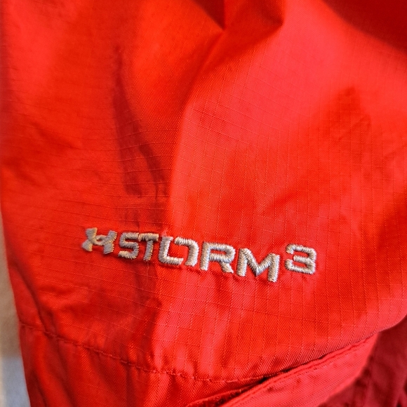 Under Armour men's size 2XL 2 Tone Storm 3 jacket, orange & maroon, VGUC - Picture 4 of 12